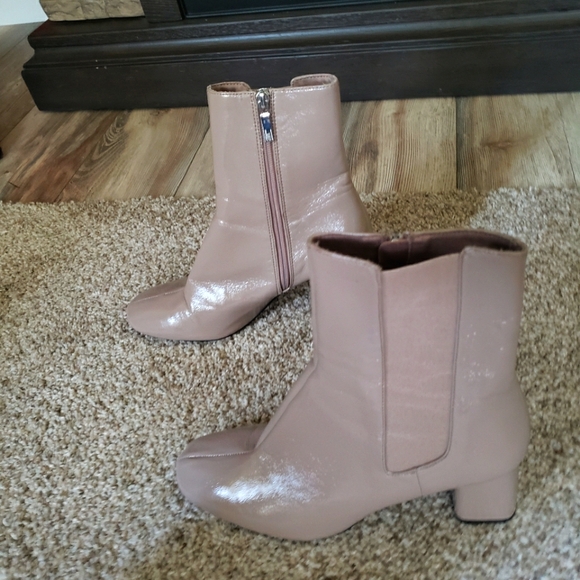 Zara square toe boots size 42 or 11 - Picture 2 of 5